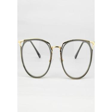 Imagem de Armação De Óculos Para Grau Feminina Redonda Galix-Feminino