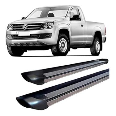 Imagem de Estribo Hozz Compatível com Amarok Personalizado Preto Brilhante Cabine Simples
