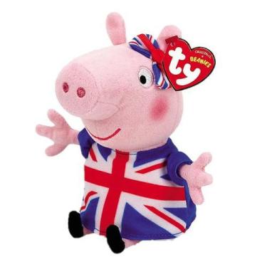 Papai Pig Pelúcia Desenho Peppa Pig, Tam 30cm - Envio Rápido