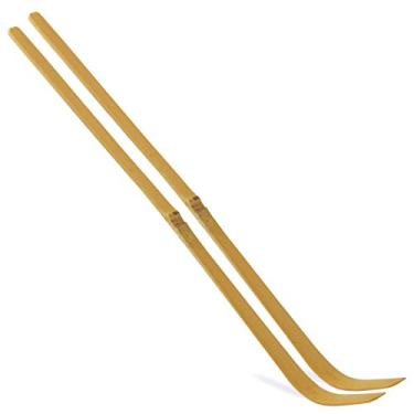 Imagem de HelloBio Chashaku japonês | 2 peças x colheres de bambu Matcha para medir chá verde Matcha em pó | Colher para cerimônia de chá tradicional