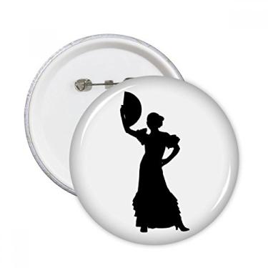 Imagem de Broche redondo de dança para fãs de dançarina, 5 peças