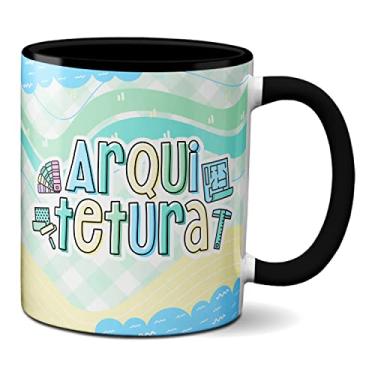 Imagem de Caneca Arquiteto Profissão Arquitetura Presente Criativo (Preta)