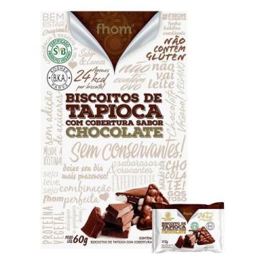 Imagem de Biscoito De Tapioca Com Chocolate 60G - Fhom