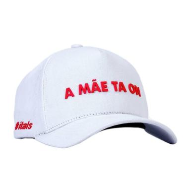 Imagem de Boné itals Mãe ta On Branco silk Red-Unissex