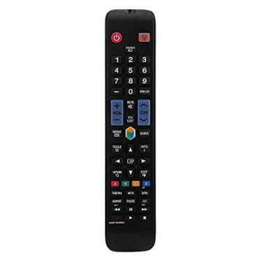 Imagem de ZPSHYD Controle remoto universal, controle remoto de TV de plástico preto substituição de voz para TV Samsung AA59-00580A