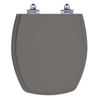 Imagem de Assento Sanitário Laqueado Soft Close Thema Cinza Ambar (Cinza Escuro) para vaso Incepa
