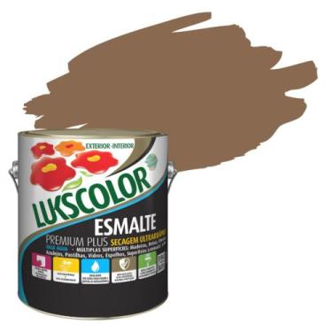 Imagem de Esmalte base agua luskcolor cores 3,6l - Lukscolor, CONHAQUE BRILHANTE