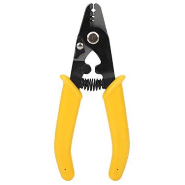 Imagem de Alicate Descascador de Fio Com 3 Furos Calibre Ajustável de Alta Dureza Redefinição Automática Confortável Portátil Fácil Armazenamento Alicate Decapador de Fibra óptica Forte