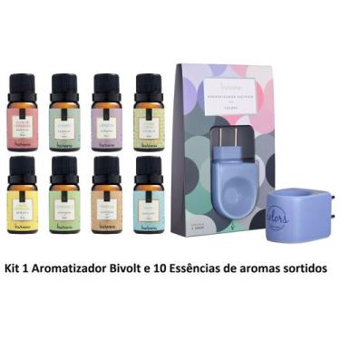 Imagem de Aromatizador Difusor Elétrico Porcelana Bivolt + 10 Essências Via Arom