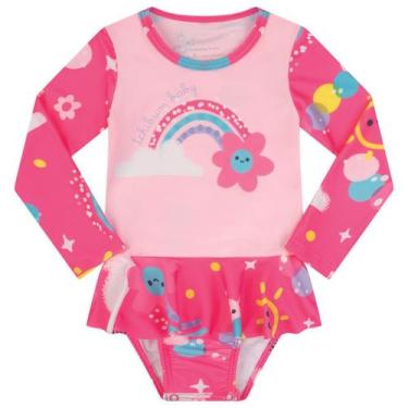 Imagem de Maio Body Proteção Solar Uv Bebe Menina Roupa Praia Piscina - Kamylus,