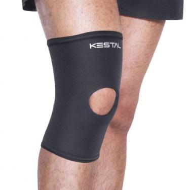Imagem de Joelheira Com Orifício em Neoprene Para Suporte de Joelho - Preto - Ke