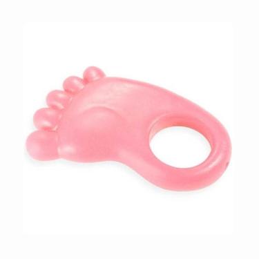 Imagem de Mordedor Pé Pezinho Para Bebê Atóxico - ROSA - Pais e Filhos