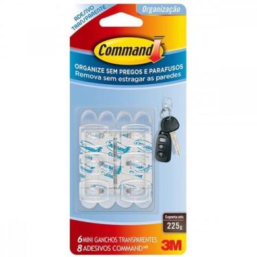 Imagem de Gancho Mini Command Transparente  3m