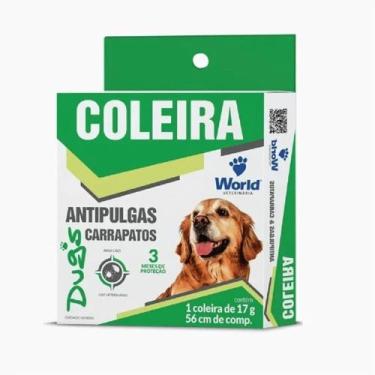 Imagem de Kit 6 Un Coleira Antipulgas Carrapatos World Dugs 17 Grs