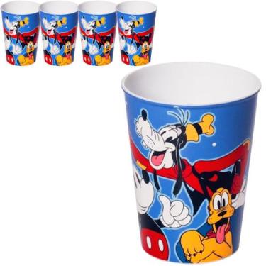 Imagem de Kit 5 Copos Disney P/ Ovo de Pascoa Artesanal Mickey Azul - Plasutil