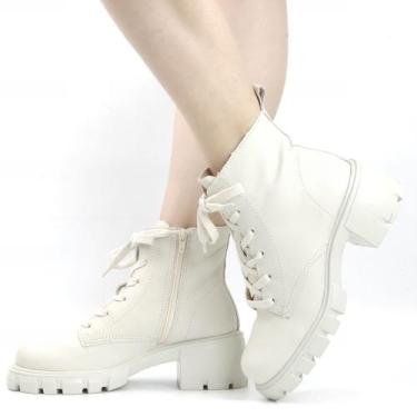 Imagem de Bota Coturno Salto Bloco - BOTTERO, Gelo, 38