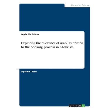 Imagem de Exploring the relevance of usability criteria to the booking process in e-tourism