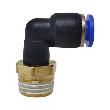 Imagem de Conexão Pneumática do Engate Rápido Cotovelo 6mm X 1/4'' - FL