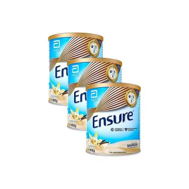 Imagem de Kit 3 Ensure Baunilha Suplemento Alimentar 400g