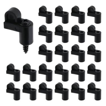 Imagem de Risbay Clipe de tela para janela, clipes de porta de tela de 3/20.3 cm, clipes de retenção de vidro de janela compensados de plástico para fixadores de telas de janelas, janelas de tempestade, painéis