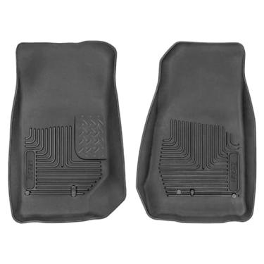 Imagem de Husky Liners Serve para Jeep Wrangler 2007-17, Jeep Wrangler JK 2018-2 ou 4 portas X-act Contour tapetes dianteiros, pretos, 53571