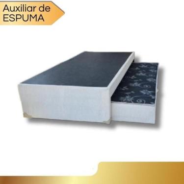 Imagem de Bicama Box Base Solteiro Com Cama Auxiliar De Espuma 2x1 88 - Fabricaç