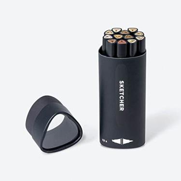 Imagem de MOLOTOW SKETCHER Conjunto de marcadores de ponta dupla - Kit de personagens (12 marcadores)