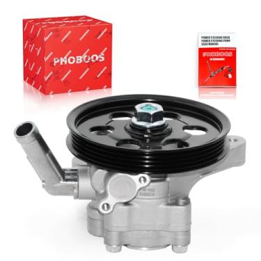 Imagem de PHOBOOS Bomba de direção hidráulica compatível com Honda Accord 1998-2002 V6 3.0L, com saída e polia, direção suave, baixo ruído, alta durabilidade, ref. 21-5993
