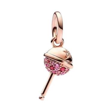 Imagem de Pulseira De Charms Feminina Em Prata 925 Banho De Ouro Com Coelho, Cru