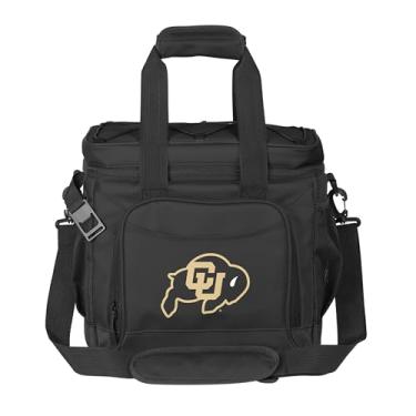 Imagem de Logo Brands NCAA Colorado Buffaloes Flex 24 latas Cooler - Forro selado a quente à prova de vazamento, abridor de garrafa embutido, alça de ombro ajustável - Ótimo para porta-malas e piqueniques