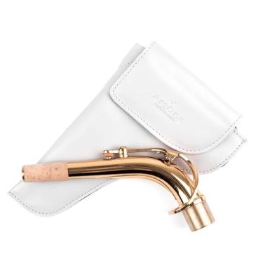 Imagem de Manga de pescoço alto para saxofone | Proteção de couro vegano com forro macio para pescoço de saxofone