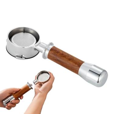 Imagem de Porta-filtro de Café | Peças de Porta-filtro Sem Fundo 58mm para Café,Alça para Máquina Espresso,Para Uso em Casa Bar Cozinha Escritório Balcão Sala de Estar Ambiente