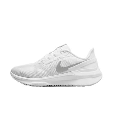 Imagem de Nike Structure 25 Tênis de corrida feminino (DJ7884-101, branco/platina pura/prata metálica) tamanho 34