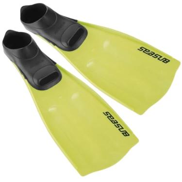 Imagem de SEASUB Nadadeira de Mergulho Limão, Pala EVA com Ondulações, Sapata Anatômica Reforçada (Limão, BRA 37/39)