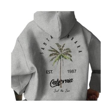 Imagem de Moletom Masculino De Tamanho Grande Para Outono E Inverno Com Estampa 