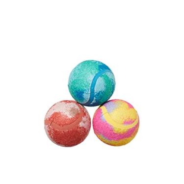 Imagem de Barkbox Brinquedos de bola de barulho, bolas de tênis interativas para buscar, treinamento e exercício, brinquedos de pelúcia envolventes para cães pequenos, médios e grandes (bombas de banho limpas e estilosas
