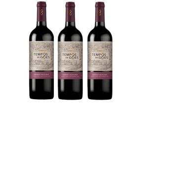Imagem de Kit Vinho Tempos Góes Cabernet Sauvignon Demi-sec 750ml 3uni