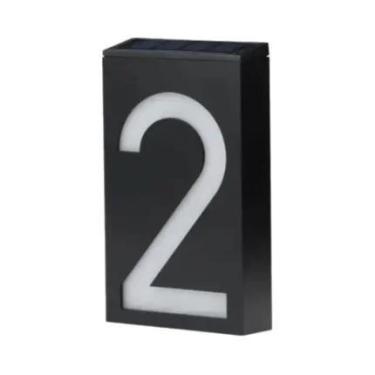 Imagem de Luz De Número De Casa LED Alimentada Por Energia Solar, À Prova d'Água