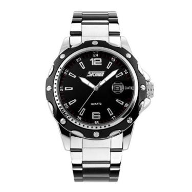 Imagem de Relógio Masculino Skmei Analógico 0992 Prata e Preto