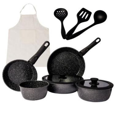 Imagem de Conjunto Panelas 15 Peças Completo Cozinha Moderna Antiaderente - Xdx,