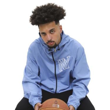 Imagem de Jaqueta Corta Vento Masculina M10 Fire NY Reversível, Celeste,  G