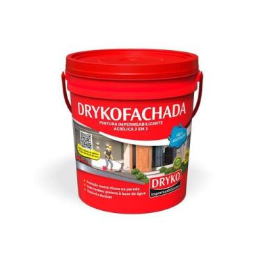 Imagem de Impermeabilizante Para Fachada Branco Dryko 18Kg Acrílico Flexível Ant
