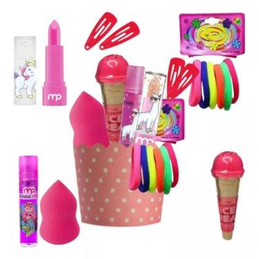 Imagem de 10 Kit De Maquiagem Cup Makes Lembrança Aniversário Infantil - nova av