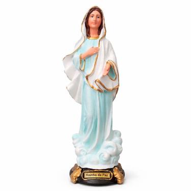 Imagem de Imagem de Nossa Senhora de Medjugorje Rainha da Paz de Borracha Inquebrável - 33 cm
