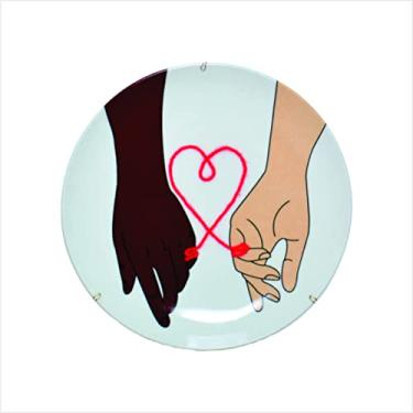 Imagem de Prato De Porcelana Decorativo 27 Cm - Linha Vermel