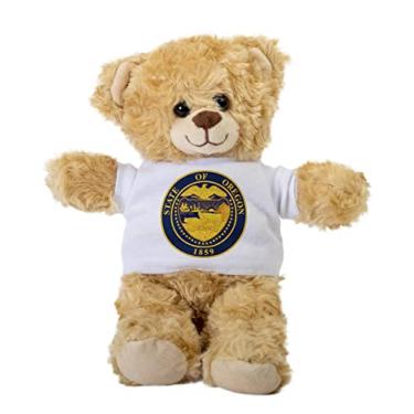Imagem de Oregon Seal Teddy Bear, Gift Stuffed Animal, Plush Teddy Bear with Tee, Welcoming Baby Gift, Gift for Her, Gift for Newborn, Cute Birthday Christmas Basket Gift Idea