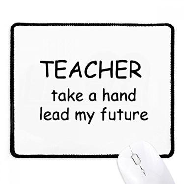 Imagem de Tapete de borracha para jogos Teacher Take A Hand Lead My Future