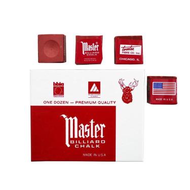 Imagem de Giz Triangle  Vermelho Bilhar Sinuca 1 peça