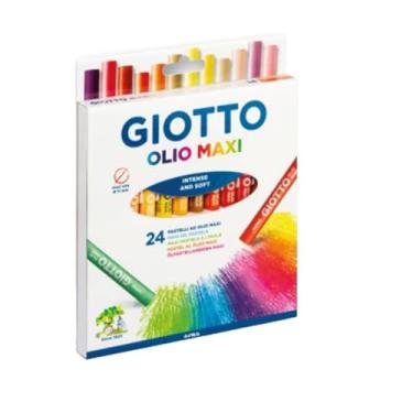 Imagem de GIOTTO Olio Maxi, Giz Pastel Oleoso Estojo com 24 Cores