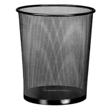 Imagem de Lixeira Com Tela Sem Tampa Black 9 L - Mimo Style - Alx04